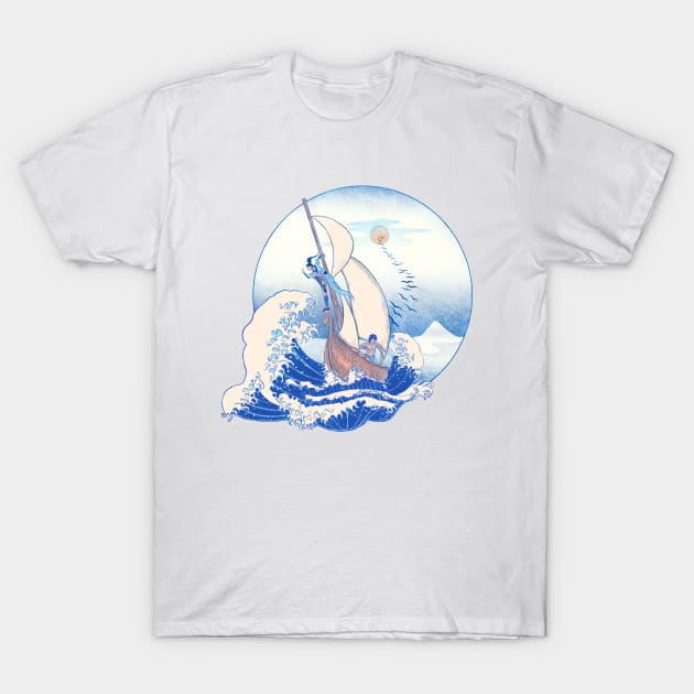 Great Wave Benders T-Shirt by Ionfox